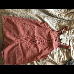 Zara corduroy dress overall